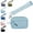 Light blue, variant on The Iris' Wallet 2nd Gen,Zippered Card Case With Id Window/Hand strap，Iris Pouch,Women's Wristlet Handbags (white)