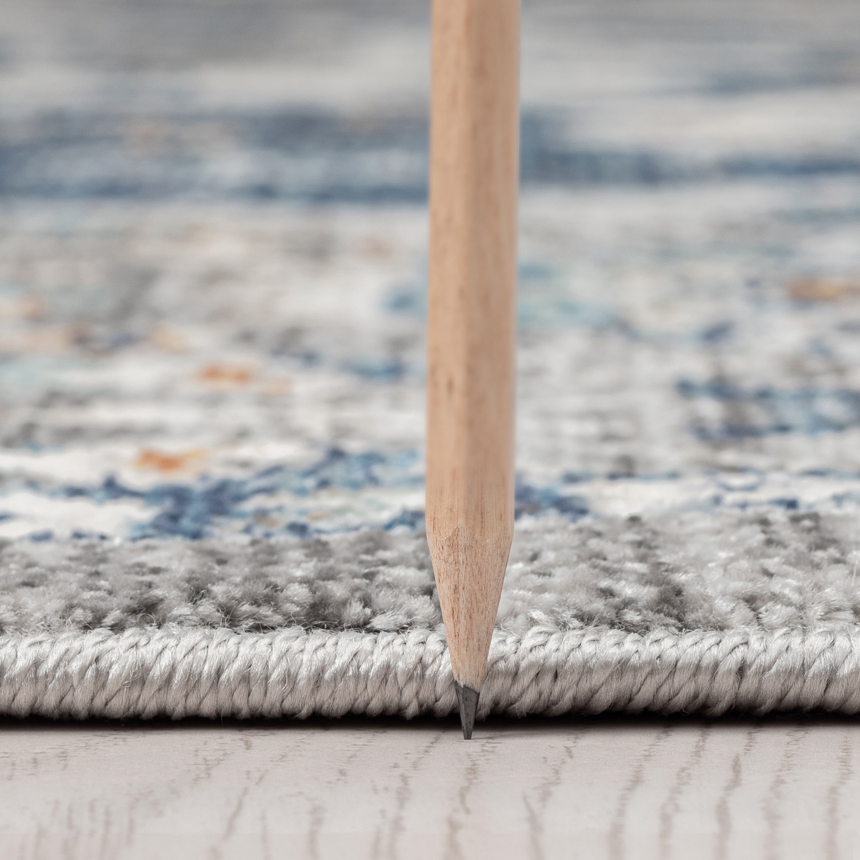 Traditional 8x10 Area Rug (7'11'' x 10'3'') Oriental Gray, Cream Living Room Easy to Clean