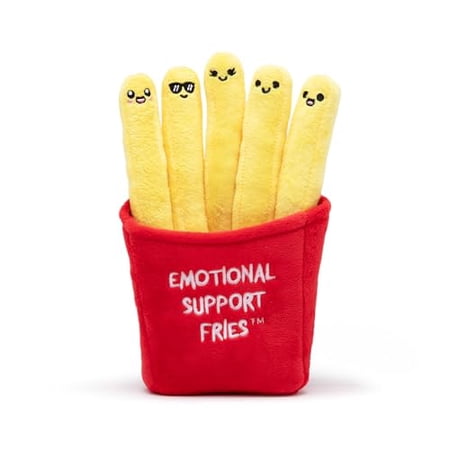 WHAT DO YOU MEME? Emotional Support Fries - The Cuddly Plush Comfort Food - French Fry Stuffed Animals