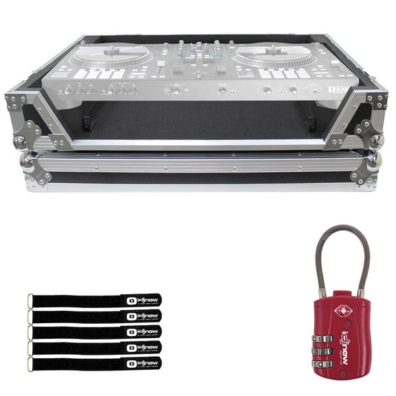 ProX XS-RANEONE W Flight Case For RANE ONE DJ Controller with Red TSA Combination Lock Package