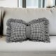 thumbnail image 4 of Almohada de Poliéster con Lazo a Cuadros | Cojín de Sofá 2 En 1 y Almohada de Apoyo para La Cintura | 50 X 30 Cm | Regalo para El Día de La Madre | Rosa, Negro y Verde, 4 of 6