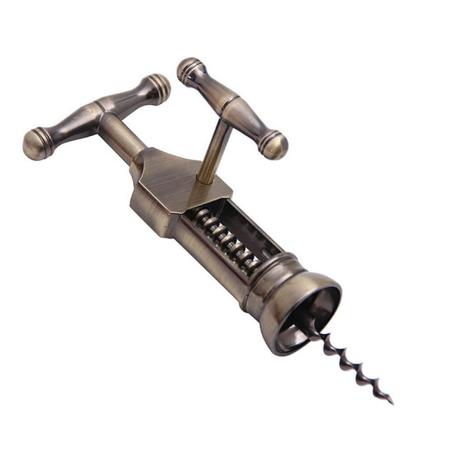 Wine Bottle Opener Turn Corkscrew with Extra Handle Corkscrew Remover Corkscrew Restaurant Kitchen Champagne Wine Cork Remover