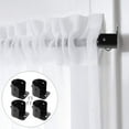 thumbnail image 6 of Rod Curtain Closet Pole Brackets Socket End Holder Bracket Shower Towel Support Steel Stainless Window Supports, 6 of 8