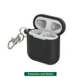 thumbnail image 2 of onn. Silicone Charging Case Cover with Keychain Clip for Apple AirPods (1st, 2nd generation) - Textured Black, 2 of 7