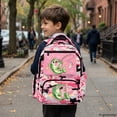thumbnail image 6 of HELLHERO Cute Fishing Fish School Bookbags with Lightweight Multi Pocket, 17 Inch Kids Backpacks for Travel and Back to School Elementary, 6 of 8