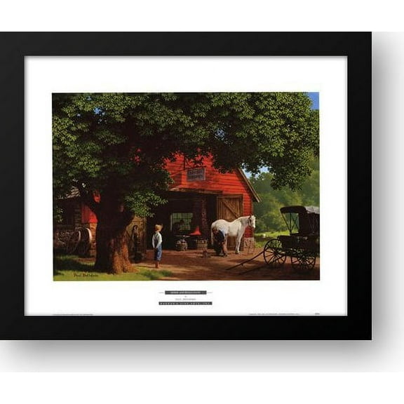 FrameToWall - Horse and Buggy Days 24x20 Framed Art Print by Detlefsen, Paul