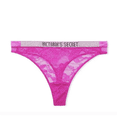 thumbnail image 1 of Victoria's Secret VERY SEXY Panty Underwear Thong V-String Lace Mesh Charm Chain XLarge, 1 of 3