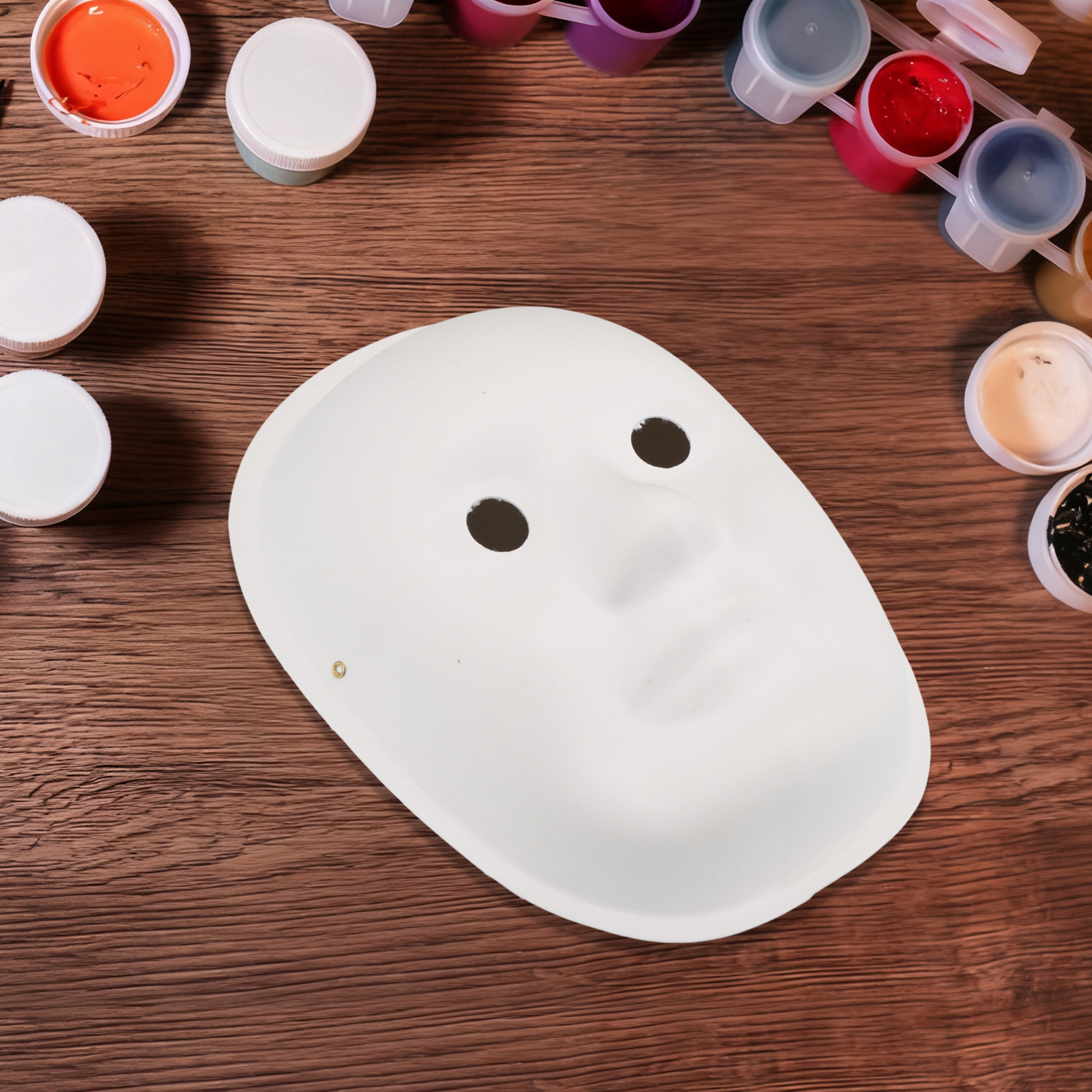 Unique Bargains 1 Pack Elegant Hand-Painted Party Mask White Pattern 3
