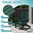 thumbnail image 4 of PIPOPA Outdoor Adirondack Chair set of 2, HDPE All Weather Patio Chair for Deck Backyard Garden, Forest, 4 of 7