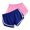 Pink, variant on WIZUTIZ Womens Shorts Casual Retro Leisure Slimming Gym Dolphin Shorts 2 Packs Stretch Elastic Mid Rise High Cut Swim Shorts Solid Swimwear for Ladies Travel Blue