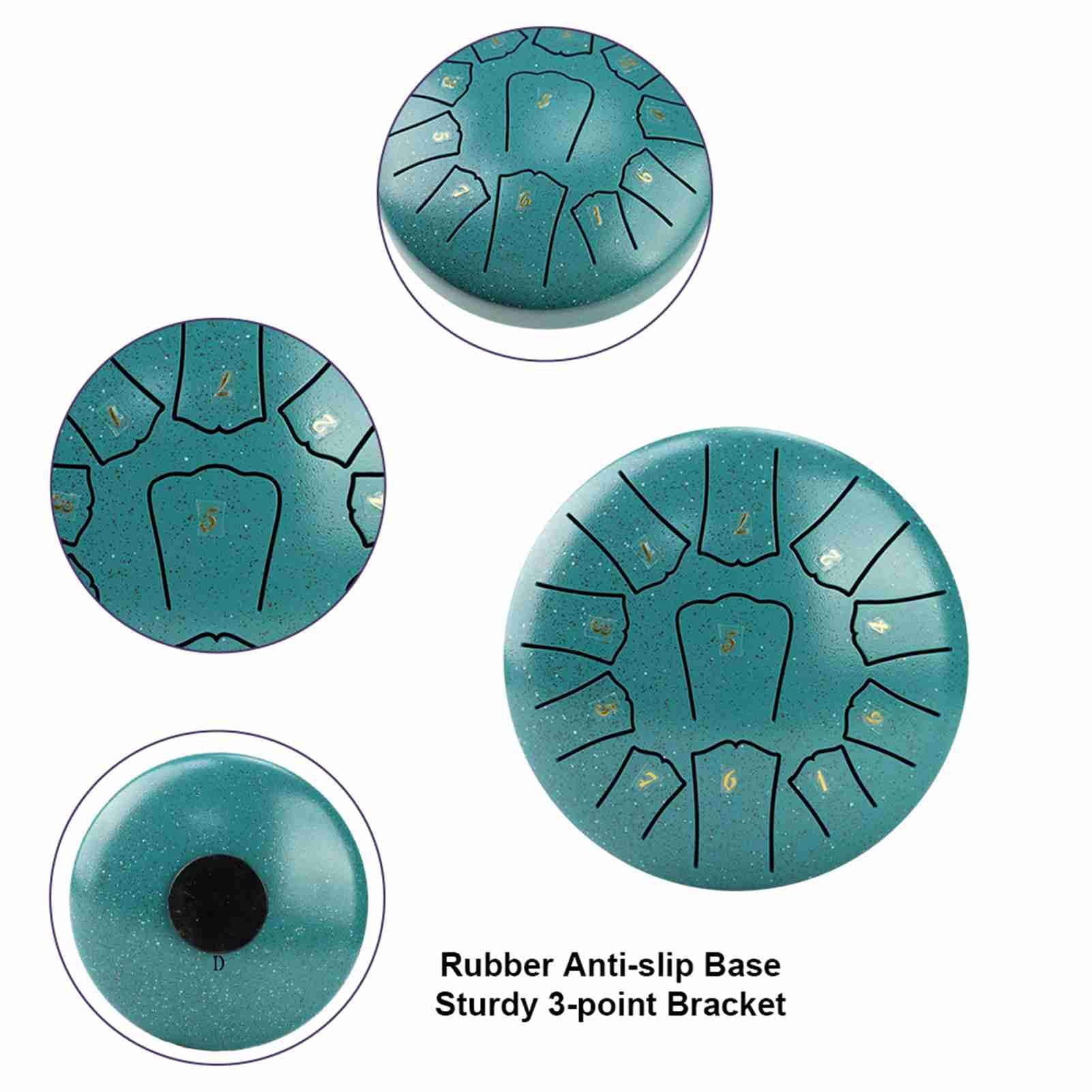 steel tongue drum Drums Steel Tongue Drum 6 Inch 11 Notes D Key Percussion Instrument Portable with Drum Mallets for Meditation Yoga Beginners Majors Family Friends Christmas Gift Handpan