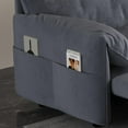 thumbnail image 2 of Tabaray 66" Sofa Bed Queen Size, Pull Out Couch Bed, 3-in-1 Convertible Sleeper Sofa with Side Pocket, Modern Velvet Futon Couch for Living Room, Small Space, Apartment, Bedroom, Dark Grey, 2 of 9