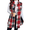 Red, variant on Cuteduck Women's Plus Size Sleeveless Checkered Tunic Vest, Classic Turn-Down Collar 1X-4X
