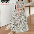 thumbnail image 2 of New Summer Dress Women Indian Clothes Cotton Linen Long Maxi Vintage Korean Casual Bohemian Floral Robe Vestidos Feminino, 2 of 5