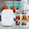 thumbnail image 5 of CAYNEL Mini Fridge Portable Thermoelectric 4L/6 Can AC/DC Cooler and Warmer for Skincare,Food,Beverage,Beauty & Makeup small Feidge for Bedroom,Car and Office (White), 5 of 17