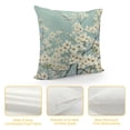 thumbnail image 4 of Chilfamy White Flowers Pillow Covers for Couch Sofa Indoor Outdoor Pillow Case for Bedroom Living Room Decorative Throw Pillowcase 1PC 20x20in, 4 of 5
