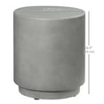 thumbnail image 3 of HOMCOM 17" Round Side Table for Indoor and Outdoor, Light Grey, 3 of 10