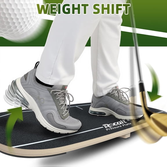 Golf Pressure Plate - Golf Training Aid & Weight Shift Balance Board for Chipping and Hitting