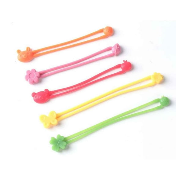 Guanhe 5Pcs Kitchen Elastic Rubber Bands for Bento Box, Wrapping Bands For Lunch Box Book Home Office Outdoor