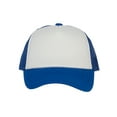 thumbnail image 2 of Youth Girls Boys Trucker Cap - Snapback Kids Baseball Hat White/Royal, 2 of 4