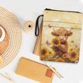 thumbnail image 4 of HELLHERO Sunflowers Paperback Book Cover with Waterproof Polyester Book Organzoer Holder Book Sleeve Protector Lightweight Reusable with Handle for Friend Vintage, 4 of 8