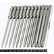 thumbnail image 2 of Juego de 11 puntas Torx largas para destornilladores y atornilladores eléctricos - Puntas magnéticas - Vástago hexagonal de 1/4" - Tamaños T6 a T40 - Longitud 100 mm, 2 of 5