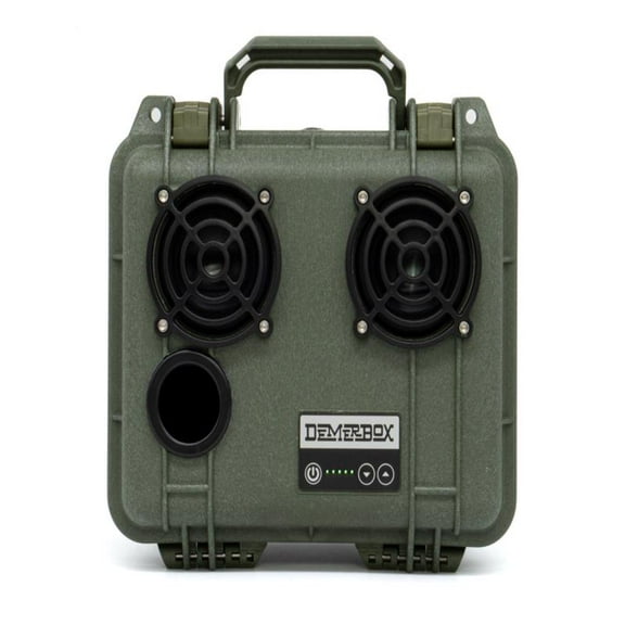 DemerBox: Waterproof, Portable, and Rugged Outdoor Bluetooth Speakers. Loud Sound, Deep Bass, 40  hr Battery Life, Dry Box   USB Charging, Multi-Pairing Party Mode. Green