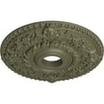 thumbnail image 3 of Ekena Millwork 18"OD x 3 1/2"ID x 1 1/2"P Rose Ceiling Medallion (Fits Canopies up to 7 1/4"), Hand-Painted Spartan Stone, 3 of 6