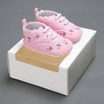 thumbnail image 4 of GERsome Soft Adorable Baby Shoes Newborn Infant Baby Girls Floral Crib Shoes Soft Sole Anti-slip Sneakers Canvas, 4 of 8