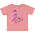 thumbnail image 3 of Inktastic Cure- Breast Cancer Awareness pink ribbon Boys or Girls Baby T-Shirt, 3 of 5
