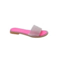 thumbnail image 5 of Women’s Comfortable Open-Toe Sandals Slippers – Sparkly Diamond, Solid Color & Summer Flat Design, 5 of 6