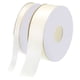 thumbnail image 1 of Cinta de satén de 50 yardas para envolver regalos de 1/4" y 3/8" cinta de grosgrain para San Valentín, roja (25 yardas/cada rollo), blanco crema / 3/8" y 1", 1 of 7
