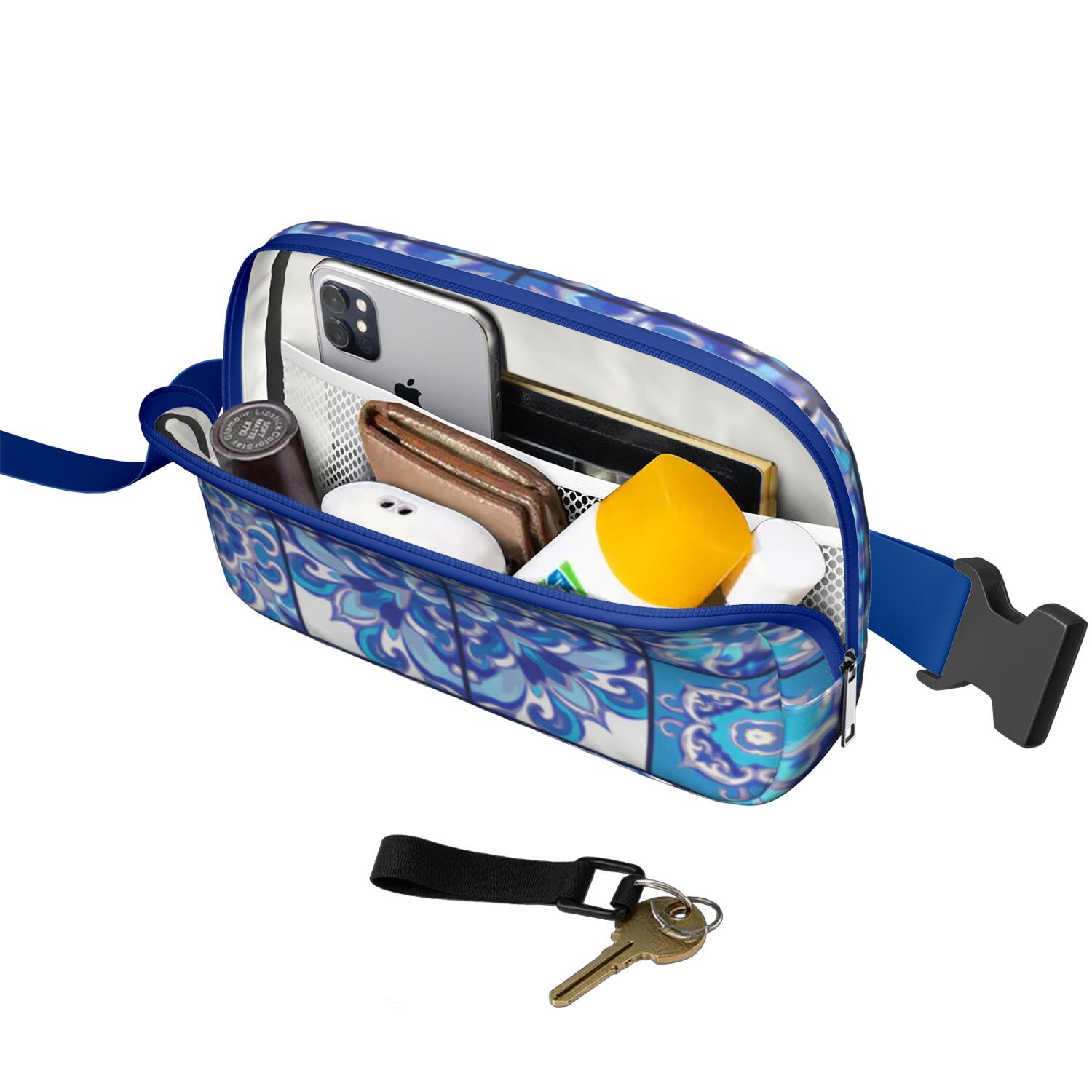 Waist Packs Bag Bohemian Tribal Waist Bag Running Belt Bag for Jogging for Women Casual Waist Packs with Adjustable Strap Waterproof Belt Bag for Daily Leisure Music Festival/Event