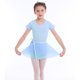 thumbnail image 2 of Vestido de gimnasia de ballet con falda tutú de manga larga con volantes de danza de bailarina para niñas, 2 of 5