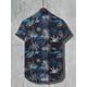 thumbnail image 3 of Camisa hawaiana con estampado de palmeras de coco, camisa informal de manga corta con botones para hombre para vacaciones en la playa en verano, ropa de gran tamaño, 3 of 4