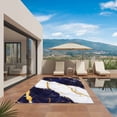 thumbnail image 3 of Blue Marble Outdoor Rug for Patio/Deck/Porch, Non-Slip Large Area Rug 6 x 9 Ft, Luxury Gold White Abstract Cracks Artwork Indoor Outdoor Rugs Washable Area Rugs, Reversible Camping Rug Carpet Runner, 3 of 8
