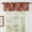 Interweaving Ribbons, Christmas Red, variant on Violet Linen Seasonal Christmas Splendours Pattern, Polyester, digital print, Collage Different Red, Grey, White Ornaments, 60" x 15", Decorative Window Treatment Rod Pocket Curtain Straight Valance