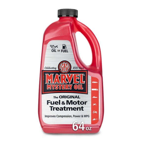 Marvel Mystery Oil - Automotive Additive Oil Enhancer and Fuel Treatment , 64 oz, Works with Vehicles with Gasoline and Diesel Engines