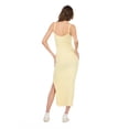 thumbnail image 4 of Forever 21 Women’s Rib Midi Dress with Slight Scoop Back, Slim Fitted Silhouette and Stretch Fabric for Everyday Casual to Elevated Styling, XS-XL, 4 of 6