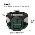 thumbnail image 2 of FurHaven Pet Products Mesh Open-Air Pet Playpen - Hunter Green, Small, 2 of 10