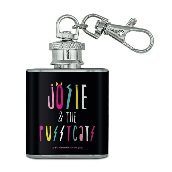 Riverdale's Josie & the Pussycats Stainless Steel 1oz Mini Flask Key Chain