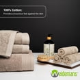 thumbnail image 5 of Weidemans 100% Cotton Bath Towels | Eco-Friendly Exclusive Bathsheet Towels Set of 2 (Size: 35" X 70") | Ultra Soft and Highly Absorbent Bath Towel Set, Gym, Hotel, Travel Camp, Pool Spa | Sand, 5 of 12