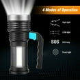 thumbnail image 3 of Super Bright LED Searchlight Portable Rechargeable Spotlight Handheld Flashlight, 3 of 12