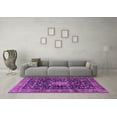 thumbnail image 3 of Ahgly Company Indoor Rectangle Medallion Purple Traditional Area Rugs, 6' x 9', 3 of 4