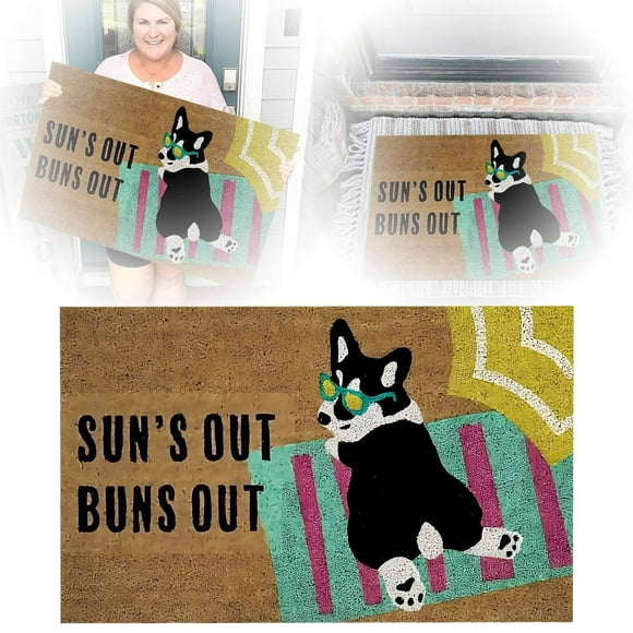SHAGUOZHOU Corgi Floor Mat Door Mat Bathroom Living Room Welcome Decorative Floor Mat Pattern Floor Mat Door Mat Sweatshirt Throw Blanket Throw Blanket for Women Living Rug