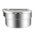 thumbnail image 2 of Lunch 1.5L Stainless Steel Lunch Case with Storage Bag Camping Pot for Backpacking Hikiing Fishing, 2 of 7