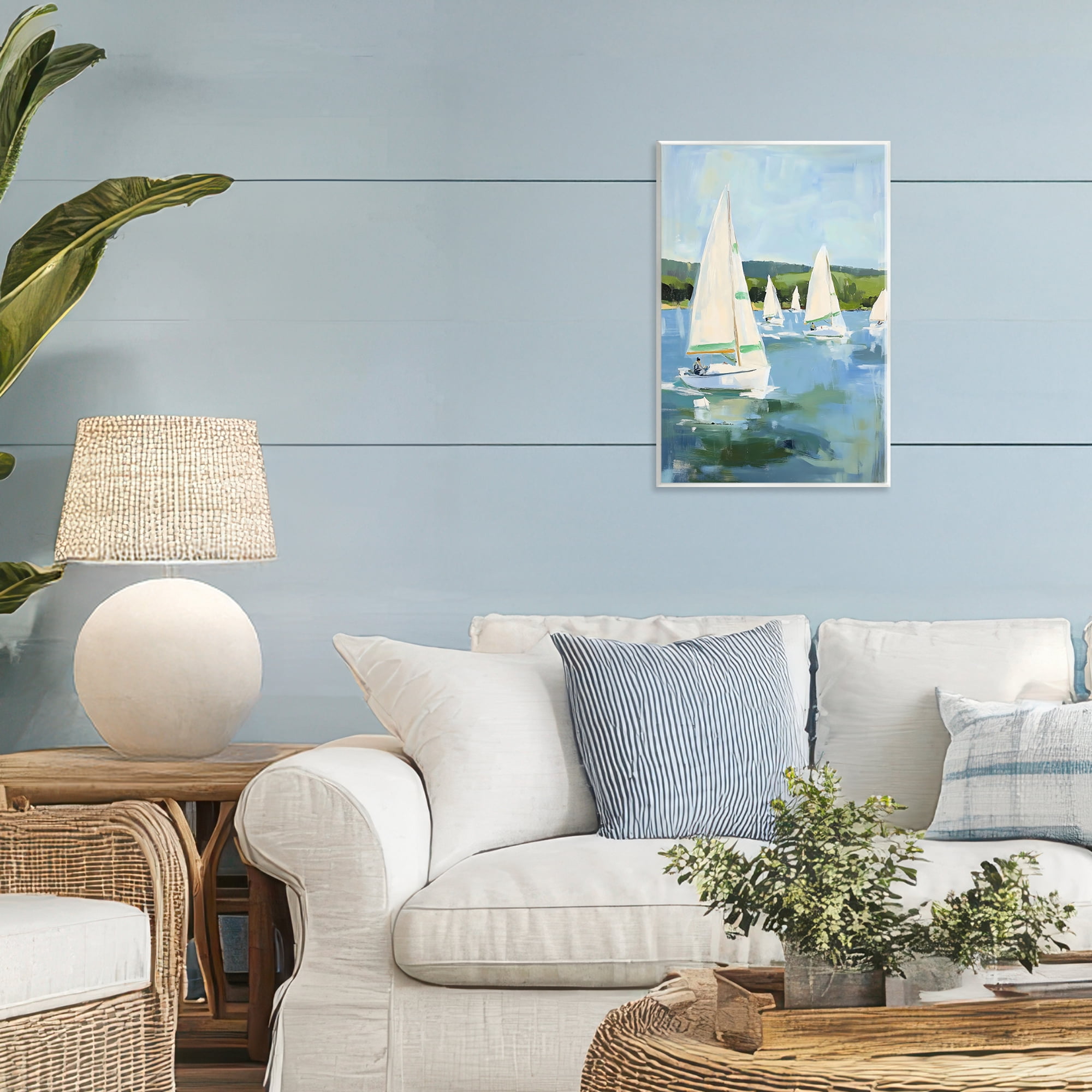 Stupell Industries Boat Race Regatta Wall Plaque Art, design by Petal Prints Design
