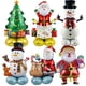 thumbnail image 2 of Globos navideños inflables 2025 de pie, Papá Noel, muñeco de nieve, juego de globos de papel de aluminio, suministros de decoración, decoración de Año Nuevo, 2 of 5