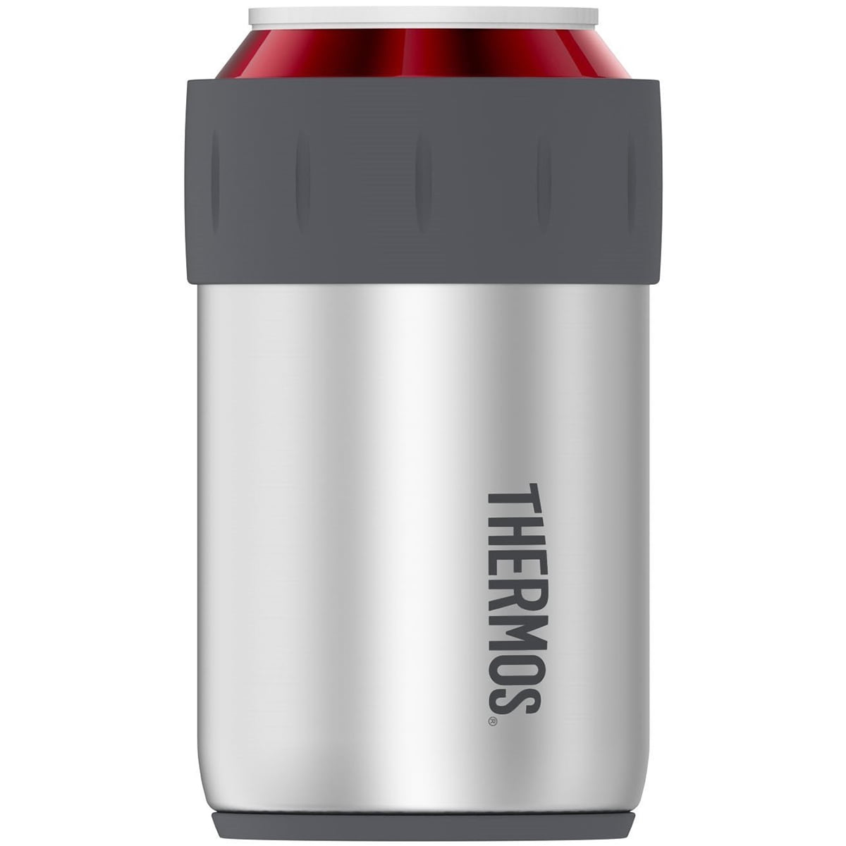 2) Thermos 12oz Thermax Insulated Stainless Steel Beverage Can Insulator  Koozie