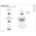 thumbnail image 3 of Kingston BSFK4410SS Watercourse 4-Inch Stainless Steel Square Grid Shower Drain with Flange in Brushed Stainless Steel, 3 of 5
